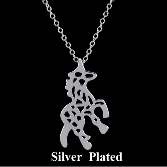 Gold or Silver Unicorn Necklace - Picture 2 of 3